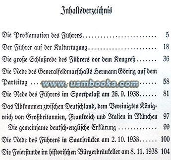 1938 Hitler speeches Burgerbraukeller, 1938 Munich Agreement