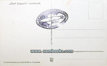Graf Zeppelin souvenir postcard