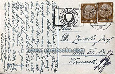 1942 Reichschancellery postcard