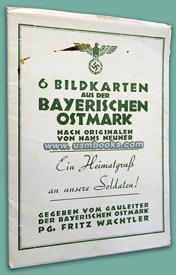 Nazi postcard set Bayerische Ostmark, Pg. Frtz Waechtler