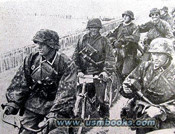 Waffen-SS on bicycles