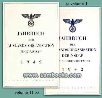 1942 Jahrbuch der Auslands-Organisation der NSDAP I + II