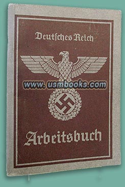Nazi Arbeitsbuch Julius Lffler