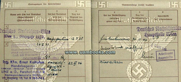 Nazi Arbeitsbuch re-opened in 1946!
