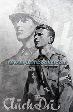 Waffen-SS recruiting poster, Auch Du!