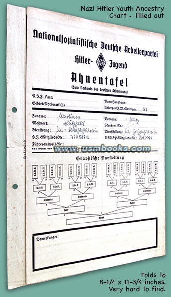 Hitler Youth Ancestry Chart