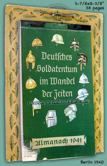 Deutsches Soldatentum im Wandel der Zeiten Almanach 1941