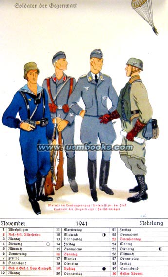 Luftwaffe and Kriegsmarine uniforms