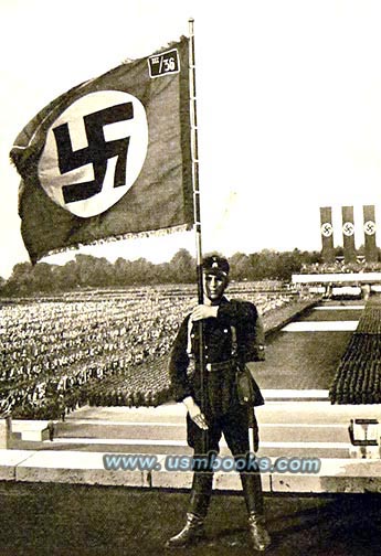 1933 Nazi Party Days in Nuremberg, swastika flag