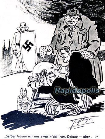 anti-American Nazi WW2 cartoon