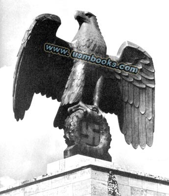 giant eagles and swastikas at the Nazi Party Day Grounds in Nurnberg by Kurt Schmidt-Ehmen
