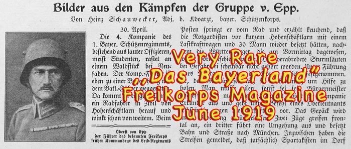 Freikorps magazine 1919