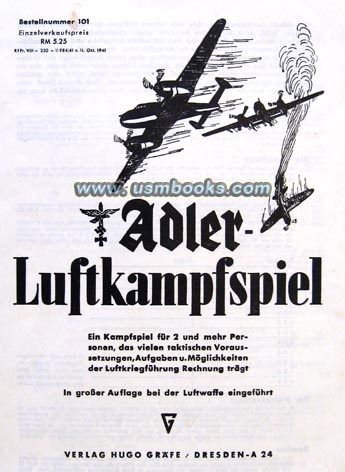 Adler-Luftkampfspiel instructions