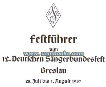 Official Guide Book for the 1937 Breslau Singing Festival
