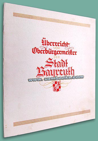Oberbuergermeister Stadt Bayreuth Friedrich Kempfler