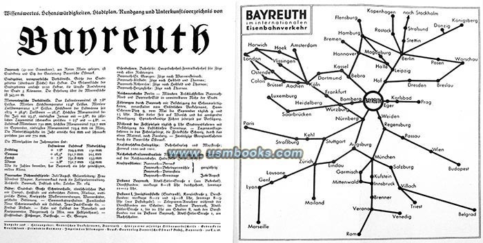 1938 Bayreuth Tourist Information