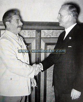 Foreign Minister von Ribbentrops meeting with Stalin and the signing of the German-Russian Non-Aggression Pact