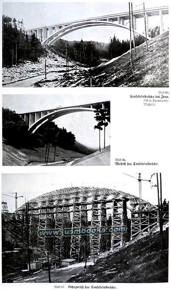 concrete span railway bridge in Nazi Germany
