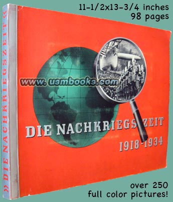 Die Nachkriegzeit 1918 - 1934 (The Postwar Years 1918 - 1934) as published by Zigarettenfabriken Eckstein-Halpaus and Waldorf-Astoria in 1935