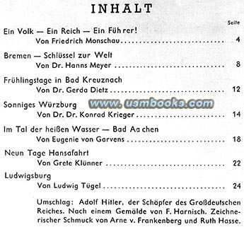 Germany magazine April 1938