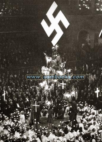 Nazi swastika Christmas tree ornament