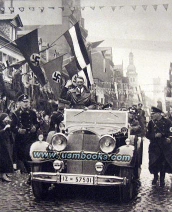 Hitler in his Mercedes-Benz