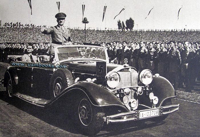 Adolf Hitler in his Mercedes Benz Gelaendewagen
