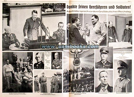 Adolf Hitler, Erwin Rommel, Hermann Gring, Field Marshal von Brauchitsch, Artillery General Jodl