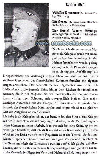 Walter Best, Kriegsberichter der Waffen-SS