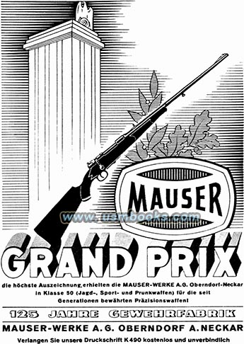 Third Reich MAUSER advertising