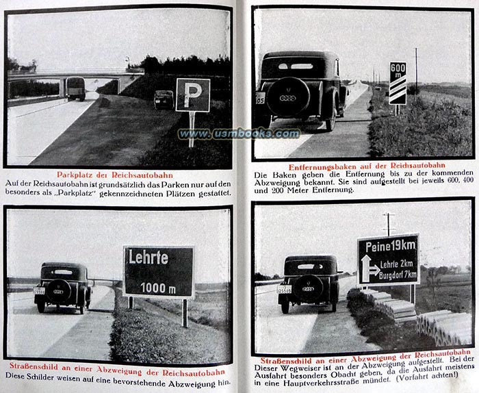 Nazi freeway road signs