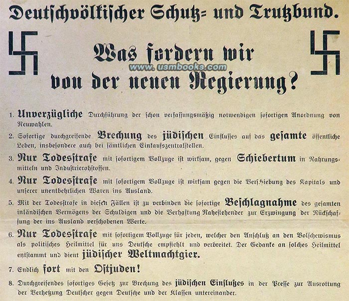 anti-Jewish Deutschvölkischer Schutz- und Trutzbund