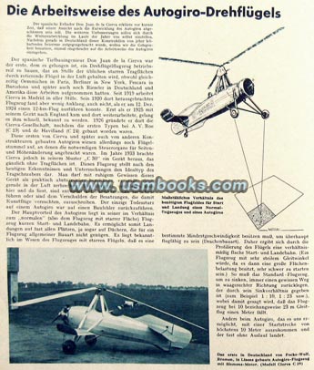 Autogiro-Drehfluegel