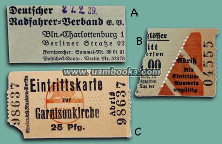 Nazi museum tickets