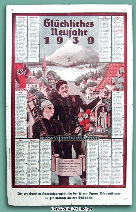 1939 Nazi calendar