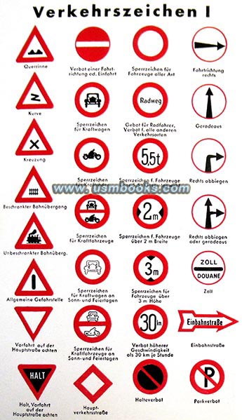 Nazi traffic signs