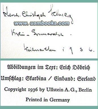 Das Ehrenkleid des Soldaten, German uniform book 1936, Martin Lezius