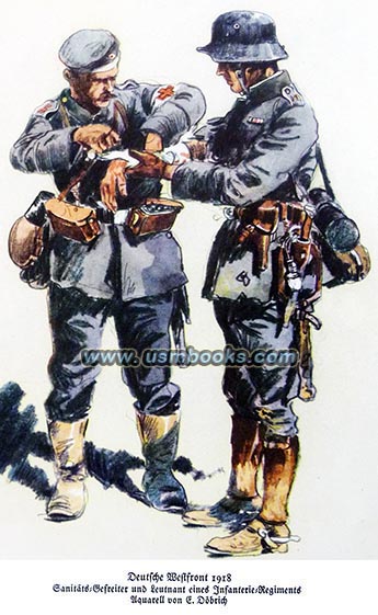 Deutsche Westfront 1918 First Aid soldier 