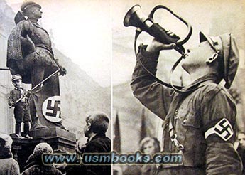 Nazi armband, swastika flags