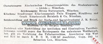 Nazi Picture Dictionary 1943, Europa in 23 Sprachen