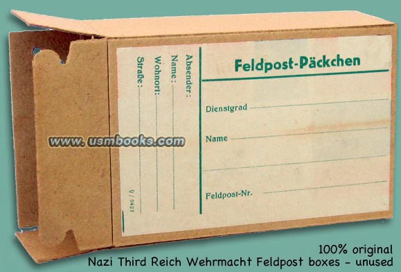 2. Weltkrieg faltkarton Feldpost Päckchen