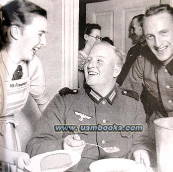 NS-Frauenschaft girls with Nazi soldiers