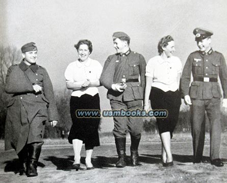 NS-Frauenschaft girls with wounded Nazi soldiers