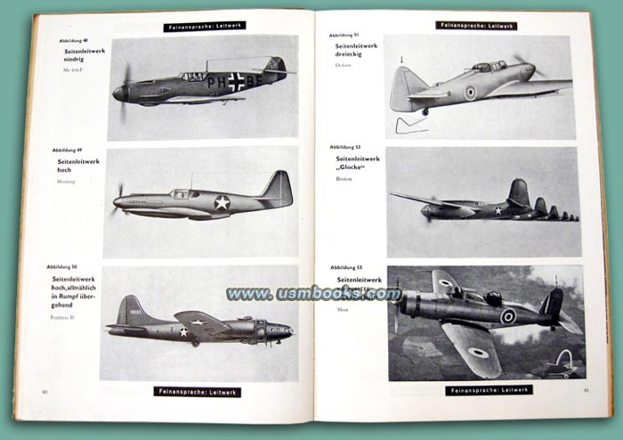 Nazi enemy aircraft recognition