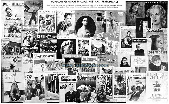 Nazi magazines, SIGNAL, Koralle, Die Wehrmacht, Illustrierte Beobachter