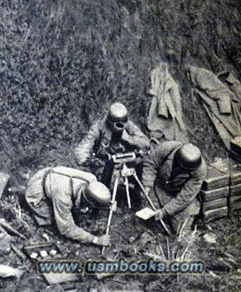 Nazi paratrooper mortar crew