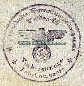 SS-Wirtschafts-Verwaltungshauptamt Waffen-SS, Vorbereitungs-Lehrkompanie