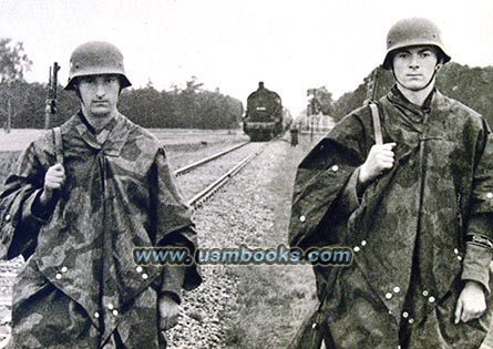 SS men guarding Hitler's train in Poland