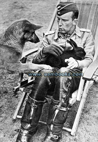 Luftwaffe pilot and his pets