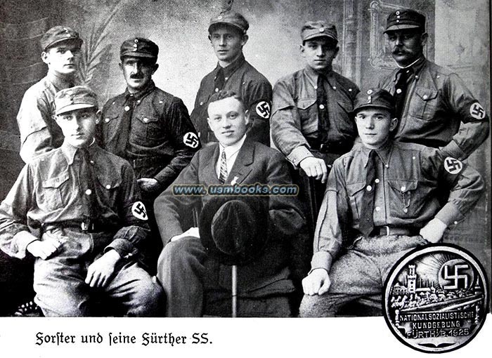 Albert Forster with SS men from Frth, 1925